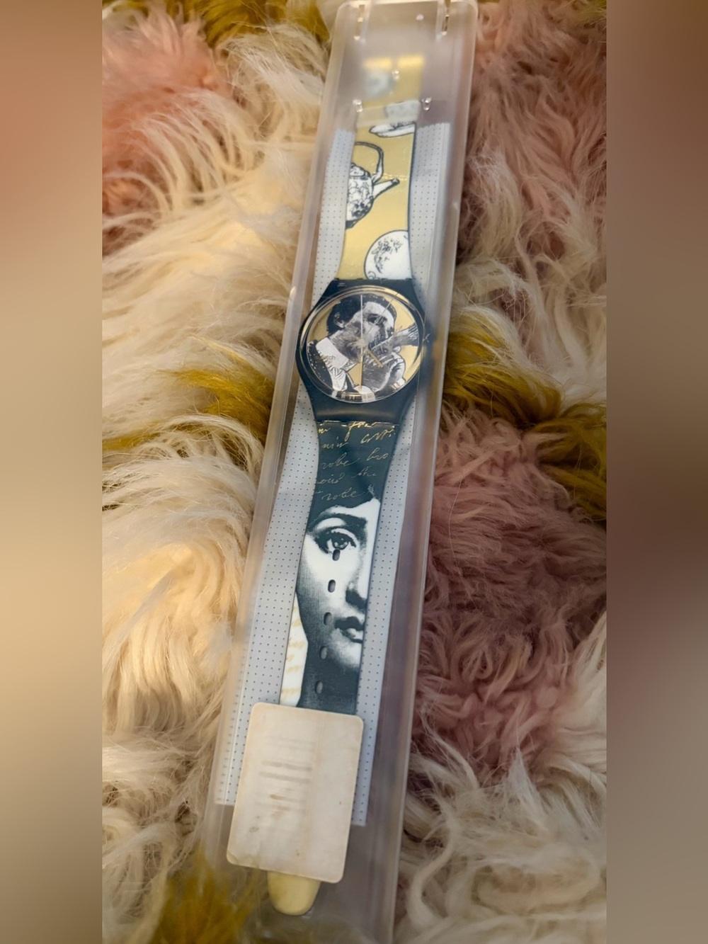 Rare Fornasetti original vintage Swatch quartz wristwatch NIB